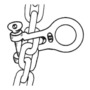 Συνδετήρας U-bolt KONG Chain Gripper από ανοξείδωτο χάλυβα 316